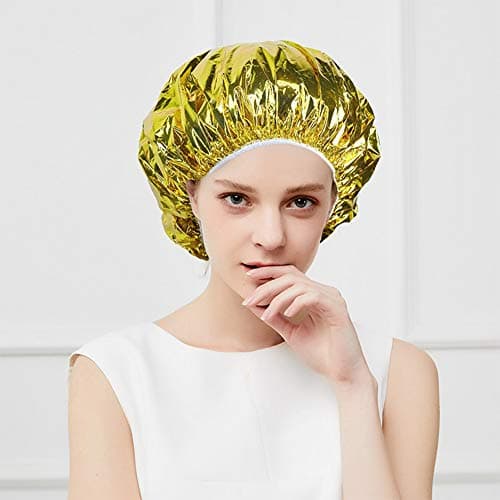 Bonnet Aluminium Cheveux, XiXiRan Bonnet Chauffant Cheveux Soin Aluminium, Bonnet Chauffant Soin, Casque Auto Chauffant Cheveux, Bonnet Chauffant pour Cheveux, Bonnet Chauffant Sans Fil (10 Pièces)