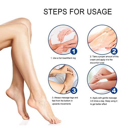 50g Crème De Traitement des Varices Crème Pour les Varices Ingrédients Naturels Hydrate la Crème Réparatrice des Varices Pour Améliorer L'apparence des Jambes
