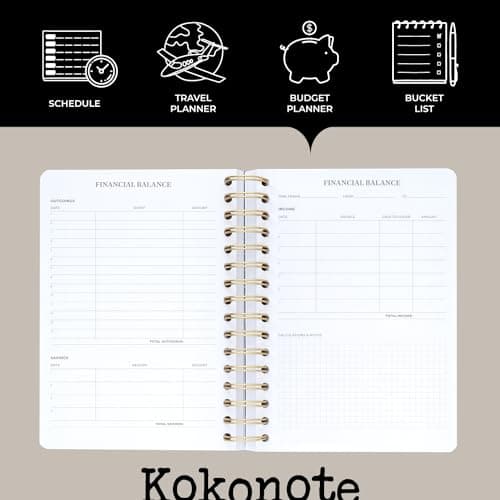 Kokonote - Agenda Annuel Semainier 2025 Scolaire, Van Gogh | Agenda Spirale, Planner 2025