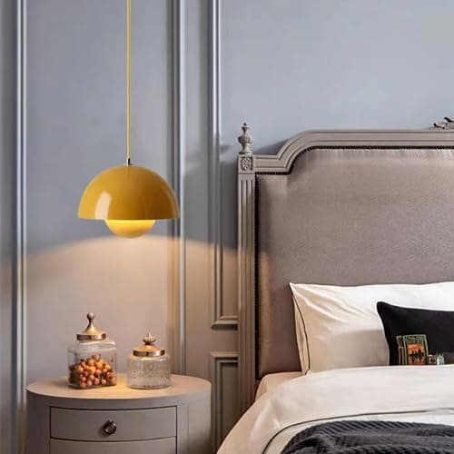 Moderne Lampe Suspendue Minimaliste Bourgeons Fleurs E27 Général-Jaune