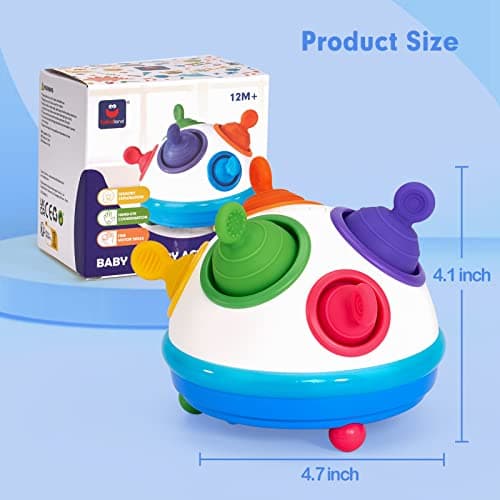 hahaland Jouet Bebe 1 an Montessori d'Activité et Développement, Cadeau Fille Garçons 1 2 3 an Sensorielle Bebe Pop Cubi Montessori 1 2 3 Ans