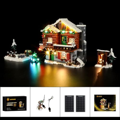 LIGHTAILING Kit d'éclairage LED pour Lego- 10325 Chalet Alpin Modèle de Blocs de Construction - Jeu de lumière LED Compatible avec Le modèle Lego (Non Incluso nel Modello)