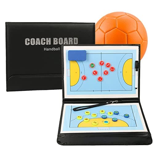 RoseFlower Tableau Tactique de Handball - 12.6" x 9.6" Tableau Magnétique D'entraîneur de Handball - Tactique Board Handball Pliable - Excellents Cadeaux D'entraîneur De Handball pour Hommes