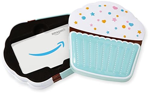 Carte cadeau Amazon.fr dans un coffret Cupcake