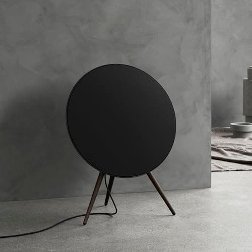 Bang & Olufsen Beosound A9 (5ème Génération) - Enceinte Design Emblématique de Luxe Puissante Bluetooth et WiFi Connectée avec Pieds en Bois - Black Anthracite