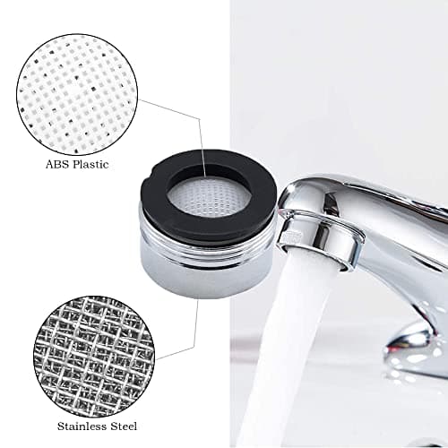Mousseur Robinet M20, 3 Pièces Aerateur Robinet Economie D'eau Avec Filtre en Acier Inoxydable, Aérateur de Filtre a Eau Robinet(20mm Filetage mâle)