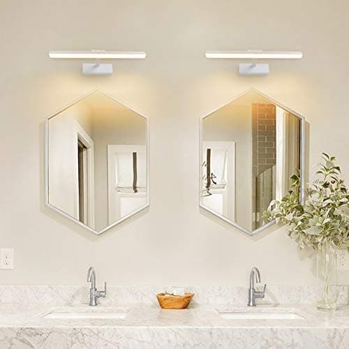 Klighten Lampe pour Miroir LED Salle de Bains 12W 585LM Lampe Armoire Miroir Applique Murale Intérieure Moderne Luminaire Salle de Bain Blanc chaud 3000K