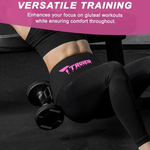 Hip Thrust Belt, Booty Belt für Hip Thrust, Hip Belt Pad für Glute Bridge Butt Workout mit Hanteln Kettlebells für Lunges Reverse Squat