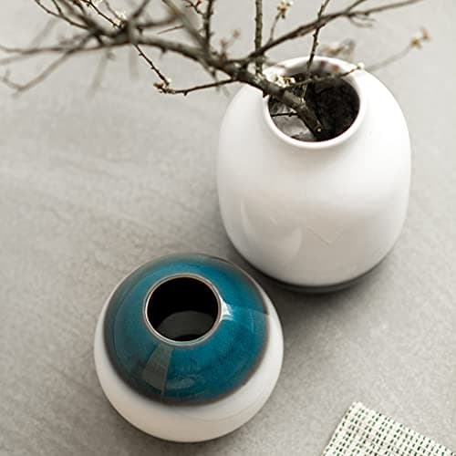 like. by Villeroy & Boch Lave Home Vase Shoulder, 15,5 x 15,5 x 22 cm, Bleu