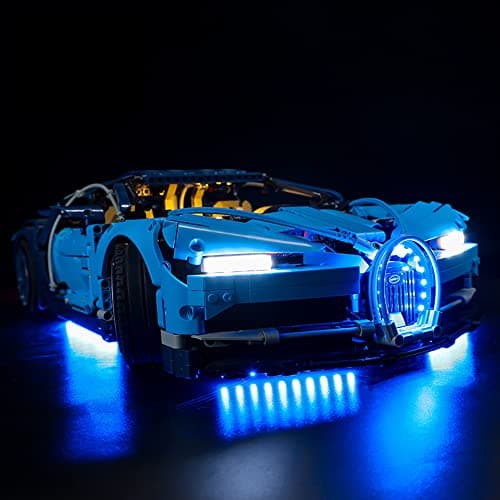 ZHLY Kit d'éclairage LED Compatible avec (Bugatti Chiron) LED Lumière Kit pour Lego 42083 (Baustein Modèle Modèle Non Incluse) (Version de la Télécommande)