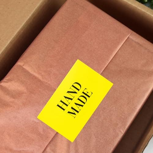 Étiquettes Autocollantes Étanches Jaunes Vinyle 75×50 mm 40 Pièces