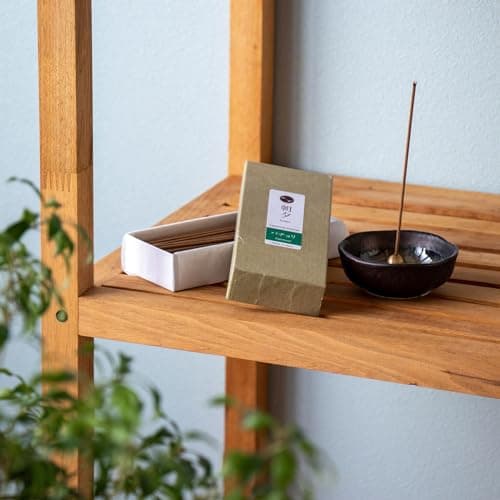 Asayu Japan Bâtons Encens Japonais Traditionnels Parfum Patchouli 40 g - pour Méditation, Détente, et Yoga - Fabriqué au Japon Artisanalements