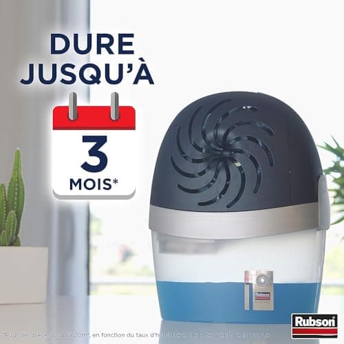 Rubson AERO 360° Recharges en tabs neutres pour absorbeur d'humidité, recharges pour déshumidificateurs ultra absorbantes et anti odeur, 4 x 450 g - Packaging renforcé pour un envoi en toute sécurité