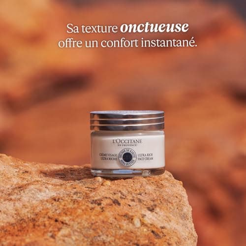 L'Occitane - Crème Confort Ultra Riche au Karité - Nourrit pendant 48H et Parfume - pour Peau Très Sèche et Sensible - Soin pour Toute la Famille dès 3 Ans - Idéal Froid Extrême - Fabriqué en France