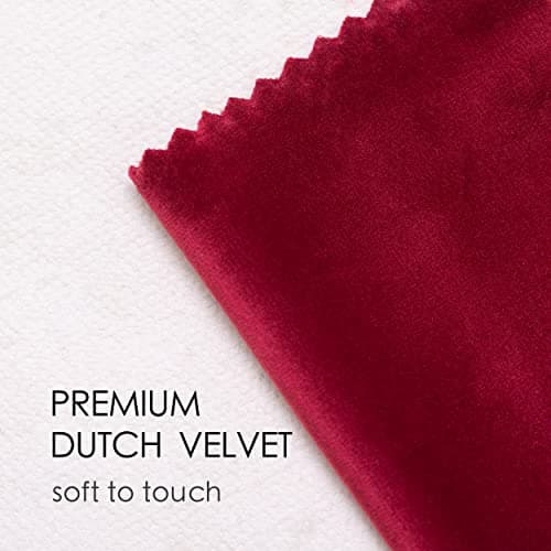 Vitalizart Ruban Velours Rouge 0,95 cm x 4,57 m x 3 Rouleaux, Bobine en Bois, Ruabn en Tissu pour la Décoration de Couronnes de Noël, l'Artisanat, l'Emballage de Cadeaux et la Fabrication de Nœuds