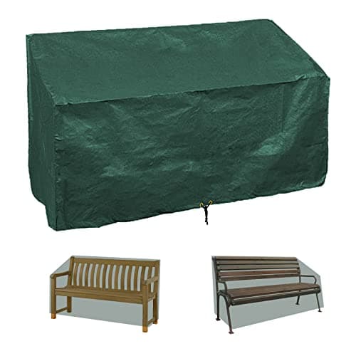 RICHIE Housse de chaise de jardin 193 x 66 x 63/89 cm, housse imperméable pour rangement de chaise de jardin inclinable, antiUV, protection contre les intempéries en polyéthylène vert