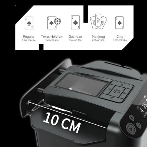 CUIYKAI Mélangeurs de Cartes et distributeurs automatiques 2 en 1,Distributeur de Cartes Rotatif 360 °avec Télécommande sans Fil,pour Le Poker,Le Blackjack