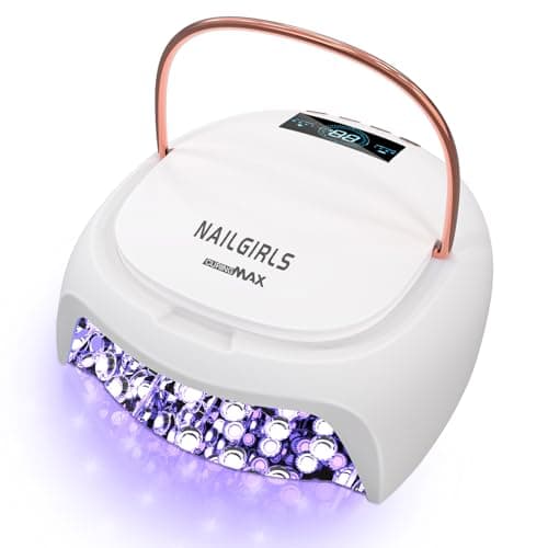 Lampe à Ongles Rechargeable,NAILGIRLS 80W Sans Fil Lampe Led UV Pour Ongles Capteur Automatique Séchoirs à Ongles avec 4 Réglages de Minuterie Lampe Pour Ongle Gel Professionne pour salon
