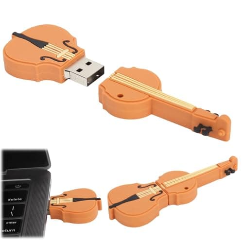 Tissting Clé USB, 64Go en Forme de Violon USB Stockage de Données Disque Flash USB Pen Drive - Stockage Mémoire Externe pour Ordinateur Portable, Ordinateur Personnel(64GB)