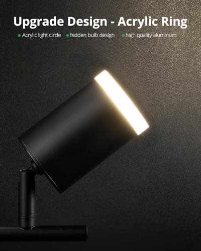 Bojim Plafonnier 4 Spots Orientables, GU10 Plafonnier Spots Pivotants, Moderne Spot de Plafond Noir Mat Luminaire Plafonnier pour Cuisine Couloir Salon Chambre Coucher, Sans Ampoule