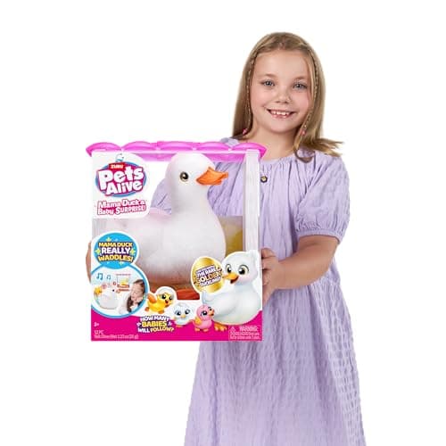 Pets Alive Mama Duck & Baby Surprise de ZURU Peluche Interactive