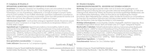 Vitamines B Complexe | Toutes les vitamines du groupe B | 120 Comprimés = 2 Mois de Bienfaits | Adapté aux Végans & aux Végétaliens | Simply Supplements