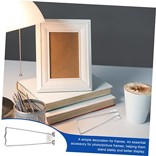 Ciieeo 10 Pièces Cadre Photo Stand Support De Cadre Pour Support De Cadre Photo Supports De Cadre Photo Cadre Photo Chevalet Arrière Porte-Photo Clip Stand Chevalet De Bureau Chevalet De