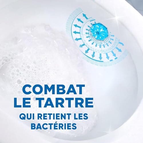 Canard WC Fresh Disc Fraîcheur Marine - Bloc WC Sans Cage Nettoyant - Nettoie à 360° - Nouvel Emballage 100% Carton - 1 Applicateur + 1 Recharge