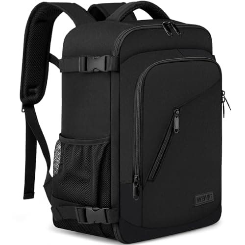 Bagage Cabine 40x20x25 pour Ryanair Sac à Dos Voyage Cabine Avion 20L Sous Siège Bagage à Main Petit Sac de Voyage avec USB Charging Port Sac à Dos Ordinateur Portable 14 Pouces Homme Femme Noir