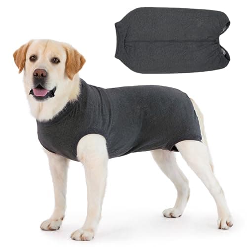 Cyponpy Combinaison Chien avec Fermeture éclair Body Chien Post Operatoire Femelle Male Body pour Chien Après Opération Body Stérilisation Chien Alternative au Collerette Chien Operation Castration