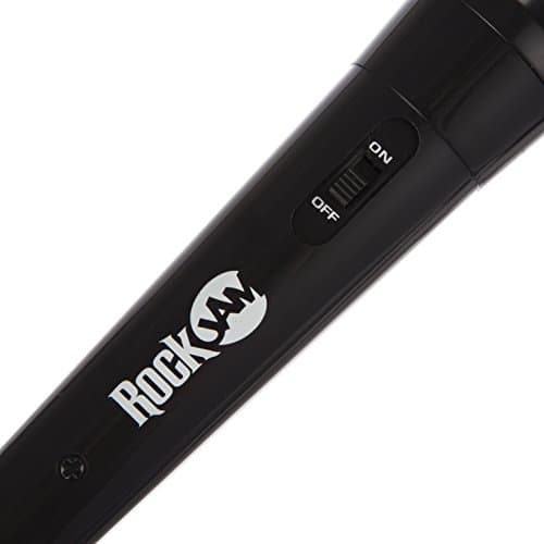 Rockjam Karaoké Microphone filaire unidirectionnel Microphone dynamique unidirectionnel avec câble de trois mètres - noir