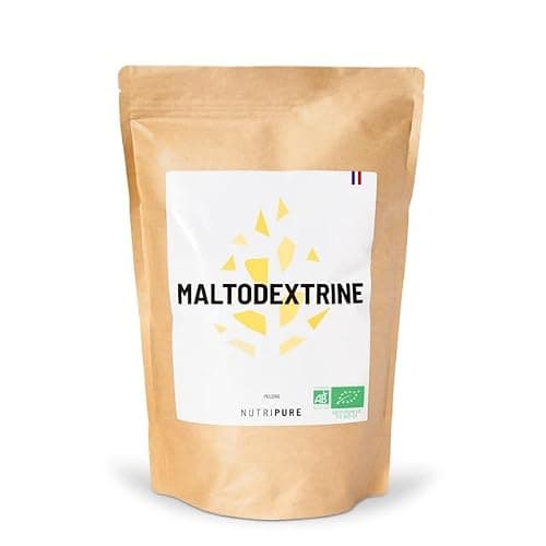 Nutripure - Maltodextrine Bio 100% Pure - 95g de Glucides - 1 kg | Boisson d'Endurance & Récupération - Booster d'Energie - Effort Long & Intense - Sans OGM - Vegan - 20 Jours - Made in France