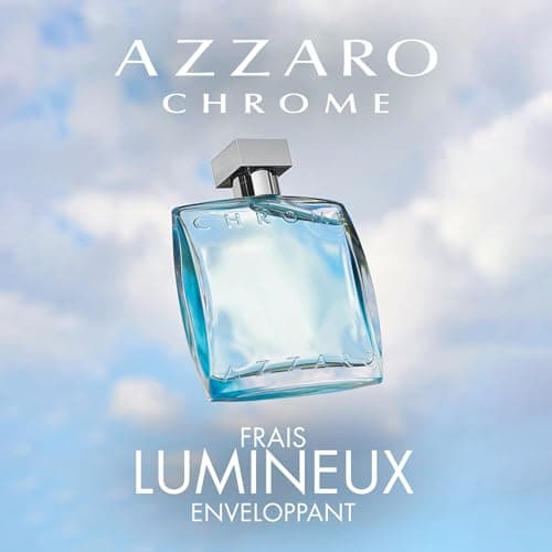 Azzaro Chrome Eau de Toilette - Parfum Frais et Aquatique - Parfum Pour Hommes Pour Porter au Quotidien - Longue Tenue - Parfum de Luxe Pour Homme