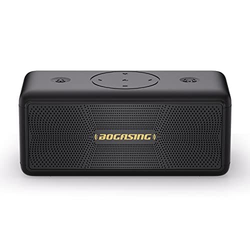 BOGASING Enceinte Puissante M5, 40W Surround Stéréo, Basses Profondes Haut Parleur, Autonomie 30 h, Bluetooth 5.3, Étanche IPX7, EQ, AUX, TF Carte, USB, sans Fil Portable pour d'Extérieur