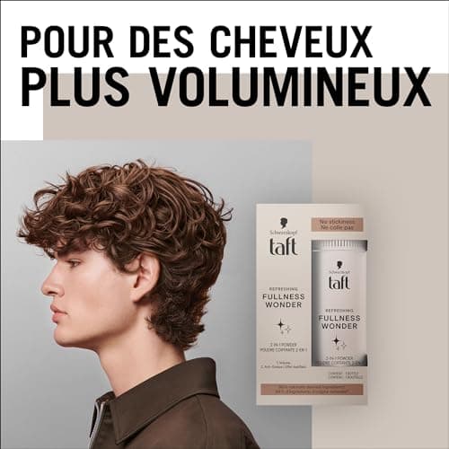 Schwarzkopf - Taft - Poudre Coiffante Cheveux - 2-En-1 - Volume - Longue Durée - Effet Matifiant - Effet Décoiffé - Ne colle pas - 99% d'ingrédients d'origine naturelle - Contenant de 10 g