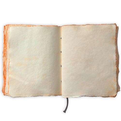 Journal en Cuir Vintage avec motif de Crâne Avec Papier À Bord Brûlé Cahier des Notes Antique Rustique, Parfait pour L'Écriture, Le Livre Des Ombres, Un Grimoire, Des Croquis, Des Dessins