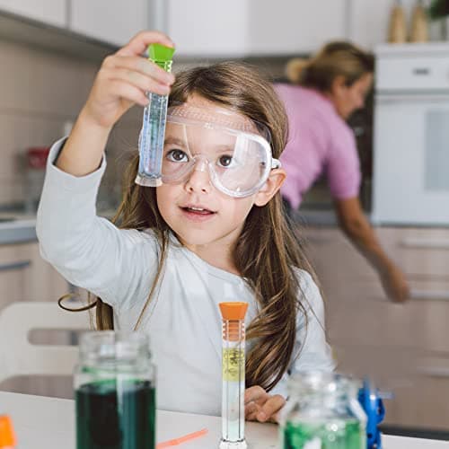 Learning Resources Kit de tubes à essai scientifiques pour débutants (6 tubes), tubes à essai à fond plat, support de tubes à essai, fournitures scientifiques, kits scientifiques pour enfants