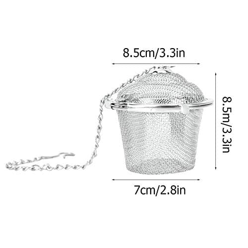 Infuseur à thé 8,5cm, Infuseur Thé en Acier Inoxydable,Tasse Infuseur À Thé, boule à thé filtre à thé passoire à thé en acier inoxydable pour infuser le thé en vrac, les épices, tasses et théières