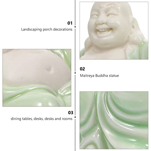 BESPORTBLE Feng Shui Decoration Statue de de Feng Shui Statue de Statues de Happy Sculptures à La Maison Décoration de Bureau pour La Home Figurine De Moines Fengshui