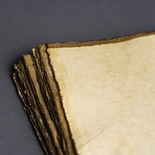 Papier Vierge Antique Fait À La Main Avec Bord Légèrement Brûlé, 21 X 30 cm – Format A4, Paquet De 50, Papier Aquarelle À Feuilles Mobiles Pour Écrivains, Presse À Froid, Épaisseur 150 GSM