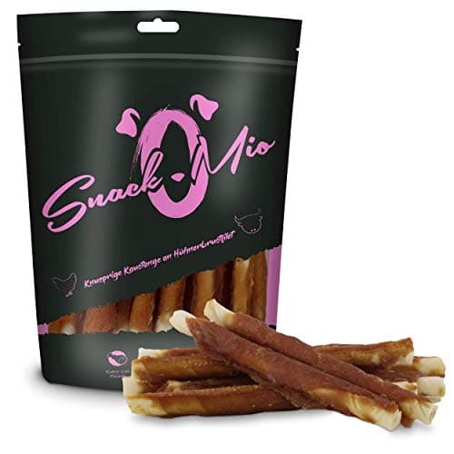 SNACKOMIO - Friandise pour chien de qualité supérieure - Barre à mâcher croustillante au blanc de poulet, sans céréales, 1 paquet (1 x 70g)