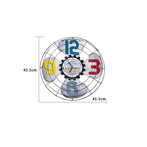 HYLR Creative Art de la Mode Retro Quiet Living Room Bedroom Wall Clock Wall Decoratives Modern Wall Clock