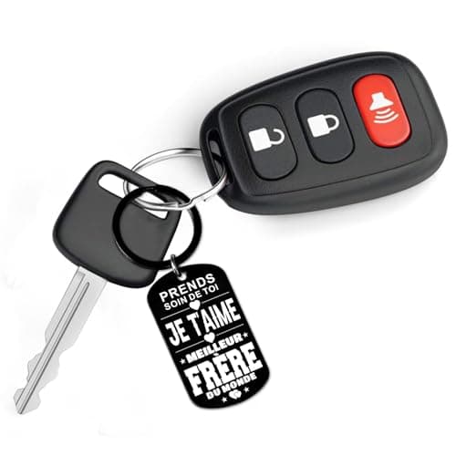 Allpeak Cadeau Frere Cadeau Homme - 2024 Le Grand Frère Porte Clef Cadeau Anniversaire Frere, Cadeau Frere Noel, Idee Cadeau Homme, Cadeau Homme Anniversaire, Cadeau Homme Original, Idée Cadeau Homme