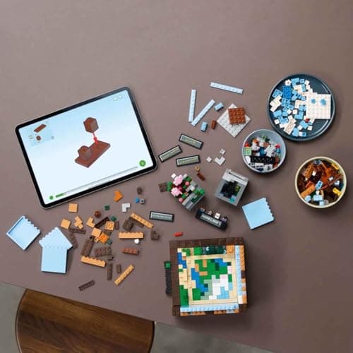 LEGO Minecraft L’établi - Set de Construction en Briques Inspiré du Jeu Vidéo - avec des Figurines, des Créatures et des Biomes - Spécial 15e Anniversaire - Cadeau pour Adultes Hommes et Femmes 21265