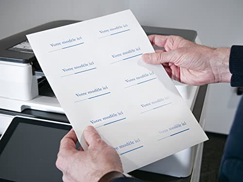 Avery Étiquettes Autocollantes Rectangulaires Personnalisables 80x50 mm Polyester Blanc Pack de 100
