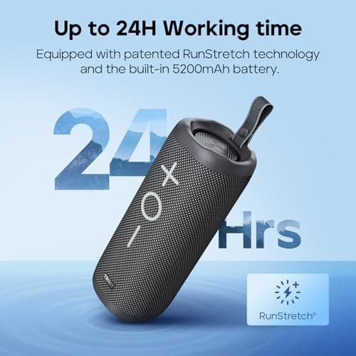 TRIBIT StormBox 2 Haut-parleur Bluetooth avec 34W 360° Son Surround, Technologie XBass, 24H d'autonomie, Étanchéité IPX7, Bluetooth 5.3, Association TWS Haut-parleur portable sans fil pour l'extérieur