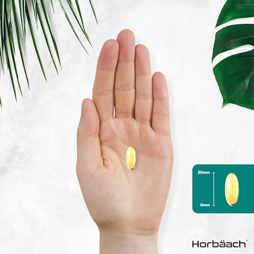 Omega 3 Vegan 1500 mg | Dérivé Huile d'Algues | Source de DHA et d'ALA | 60 Gélules Végétaliennes | de Horbaach