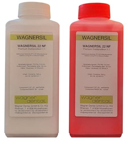 Wagnersil 22 NF Caoutchouc-silicone de duplication haut de gamme (souple) 1 kg
