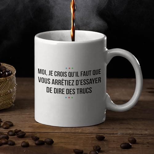 Mug Répliques (Mug Dire des Trucs Blanc)