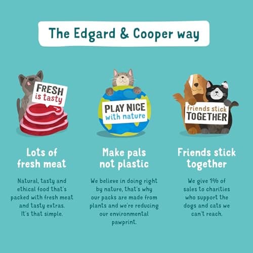 Edgard & Cooper Pâté Pour Chien, (Festive Dinde, 400g x 6), Savoureuse et Festive, Sans Céréales, Viande fraîche et protéines de qualité, Vrais ingrédients pour chiens, Hypoallergénique